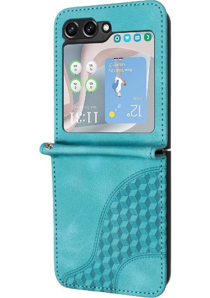 Samsung Galaxy Z Flip 6 Için Flip Case Pu Deri Kapak Çevirin Darbeye (Yurt Dışından) modelleri