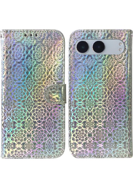 Oneplus Nord 4 Için Flip Case Cüzdan Kılıf Glitter Renkli Standı Tutucu Pu (Yurt Dışından)