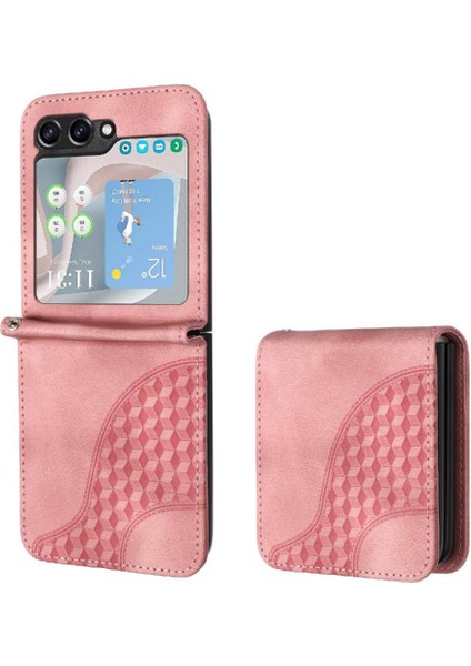 Samsung Galaxy Z Flip 6 Için Flip Case Pu Deri Kapak Çevirin Darbeye (Yurt Dışından)