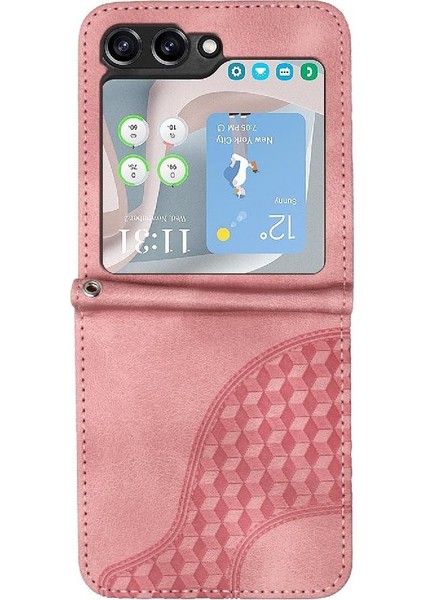 Samsung Galaxy Z Flip 6 Için Flip Case Pu Deri Kapak Çevirin Darbeye (Yurt Dışından) modelleri