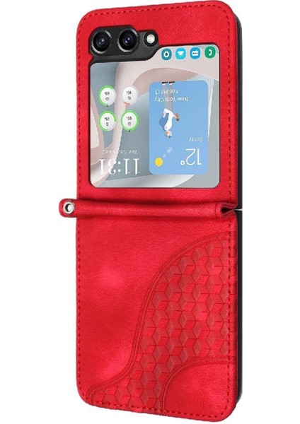 Samsung Galaxy Z Flip 6 Için Flip Case Pu Deri Kapak Çevirin Darbeye (Yurt Dışından)