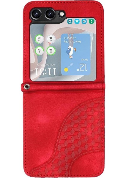 Samsung Galaxy Z Flip 6 Için Flip Case Pu Deri Kapak Çevirin Darbeye (Yurt Dışından) fiyatları