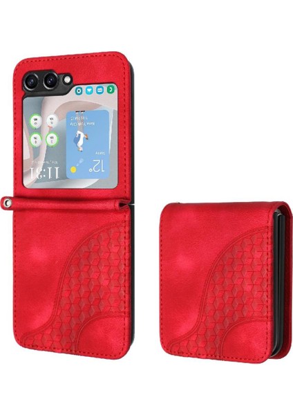 Samsung Galaxy Z Flip 6 Için Flip Case Pu Deri Kapak Çevirin Darbeye (Yurt Dışından) modelleri