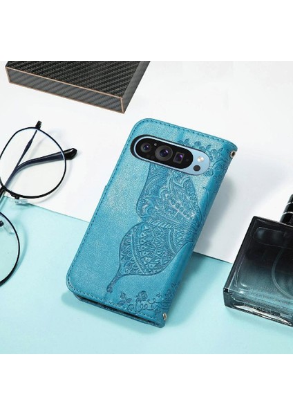 Google Pixel 9 Pro Xl Kelebek Cüzdan Iş Kanadı Için Flip Case (Yurt Dışından)