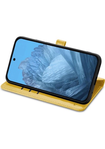 Google Piksel 9 Pro Xl Için Kılıf Deri Kılıf Kapak Kapak Kısa Kayış Karikatür (Yurt Dışından)