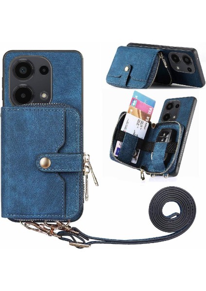 Xiaomi Redmi Için Not 13 Pro 4g 7 Kart Yuvaları Premium Deri Standı (Yurt Dışından)