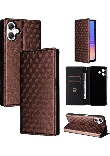 Samsung Galaxy A06 Manyetik Kapatma Cüzdan 3D Desen Kartı Için Flip Case (Yurt Dışından)