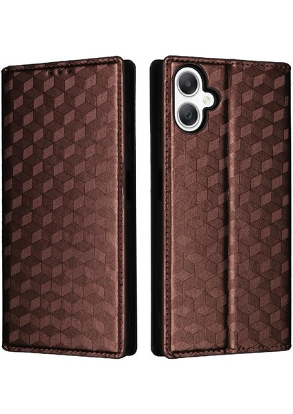 Samsung Galaxy A06 Manyetik Kapatma Cüzdan 3D Desen Kartı Için Flip Case (Yurt Dışından)