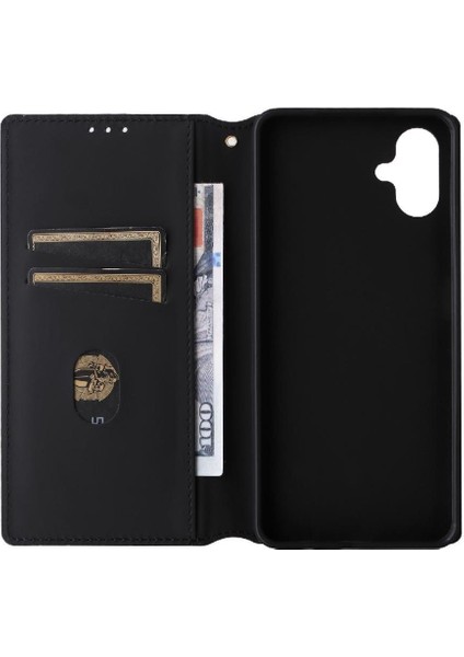 Samsung Galaxy A06 Manyetik Kapatma Cüzdan 3D Desen Kartı Için Flip Case (Yurt Dışından)