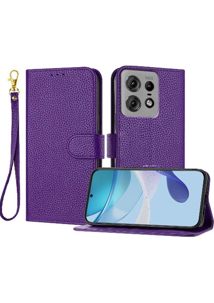 Motorola Moto Kenar 50 Pro Flip Için Telefon Kılıfı Folio Kart Yuvaları Tutucu Pu (Yurt Dışından)