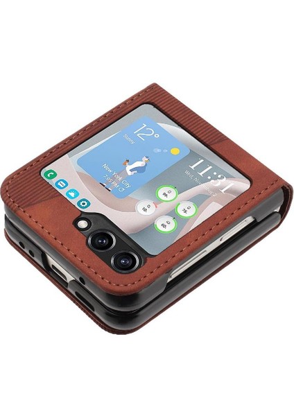 Samsung Galaxy Z Flip 6 Pu Deri Manyetik Folio Kapak Cüzdan (Yurt Dışından) fırsatları