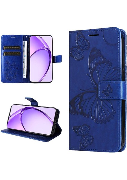 Kart Yuvası Standı Flip Kickstand ile Oppo A3 Pro 5g Pu Deri Için Kılıf (Yurt Dışından)