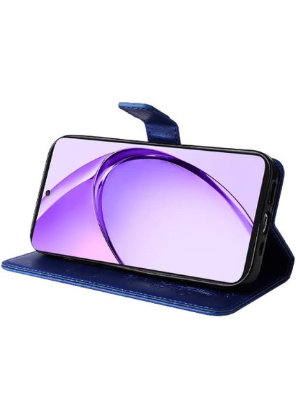 Kart Yuvası Standı Flip Kickstand ile Oppo A3 Pro 5g Pu Deri Için Kılıf (Yurt Dışından)