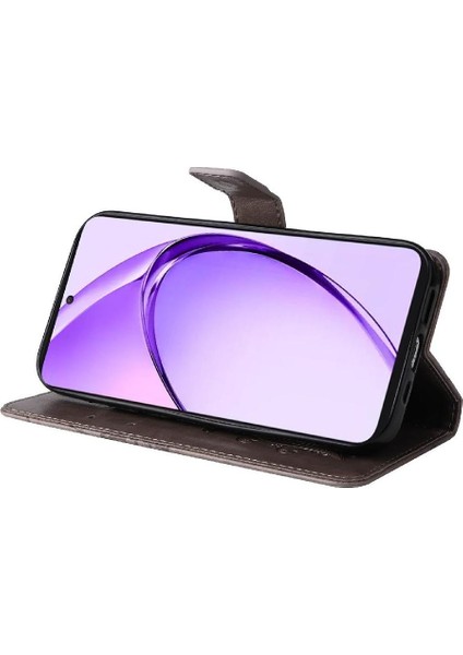Kart Yuvası Standı Flip Kickstand ile Oppo A3 Pro 5g Pu Deri Için Kılıf (Yurt Dışından)