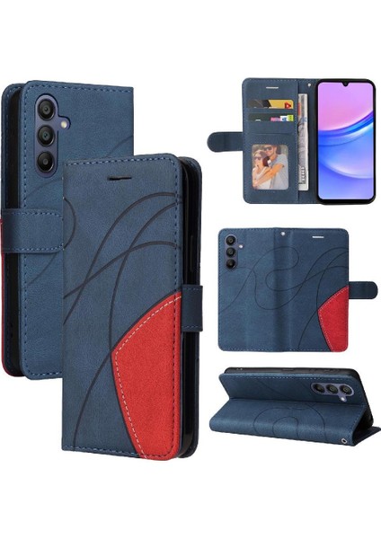 Samsung Galaxy A16 Için Flip Case 5g Flip Folio Kitap Dikiş Renk ile (Yurt Dışından)