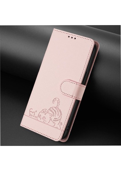 Samsung Galaxy A5 2017 Kart Yuvası Tutucu Için Kickstand Cüzdan Flip Kedi (Yurt Dışından)