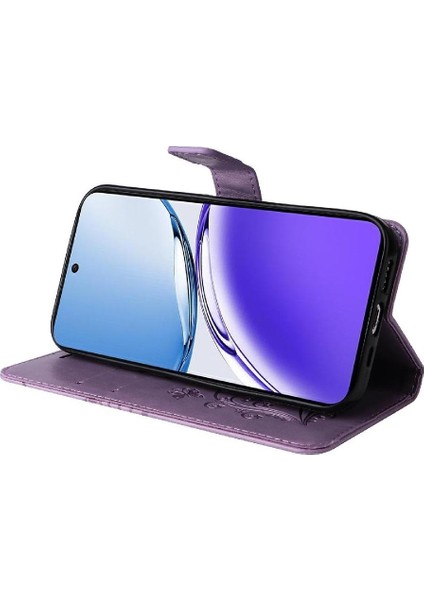 SZY Mall Oppo A3 5g Flip Kickstand Manyetik Kapak Darbeye Kapak Pu (Yurt Dışından)