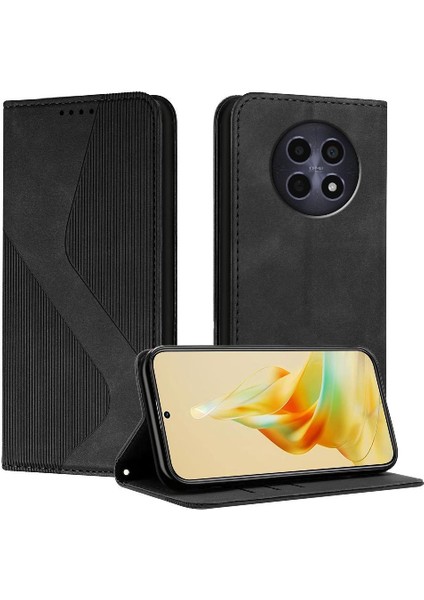 Realme 12 5g Için Kılıf Kart Yuvaları Tutucu Pu Deri Cüzdan Kickstand Folio (Yurt Dışından)