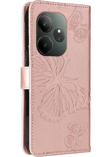 Realme Gt 6 Flip Kickstand Için Kılıf Kart Yuvası Standı ile Darbeye Kapak (Yurt Dışından)