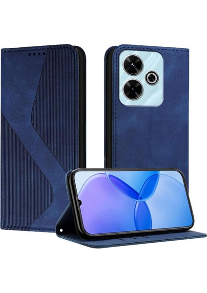 Xiaomi Poco M6 4g Kart Yuvaları Tutucu Için Kılıf Folio Kapak Pu Deri Cüzdan (Yurt Dışından)