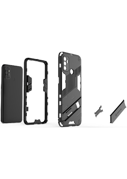 Oppo A53 4g Kickstand Koruyucu Kapak Için Kılıf Sağlam Askeri (Yurt Dışından)
