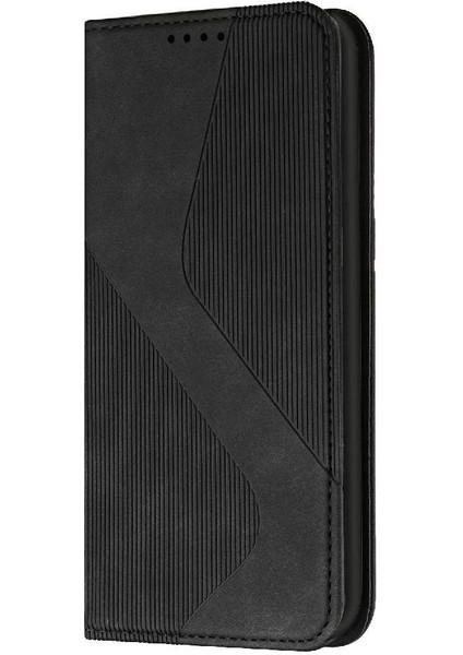 Realme Için 12 Pro Artı 5g Manyetik Kart Yuvaları Tutucu Folio Kapak Pu (Yurt Dışından)
