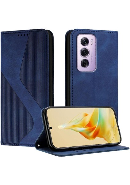 Oppo Oppo 12 Pro 5g Pu Deri Için Kılıf Folio Kapak Cüzdan Kickstand Kart (Yurt Dışından)