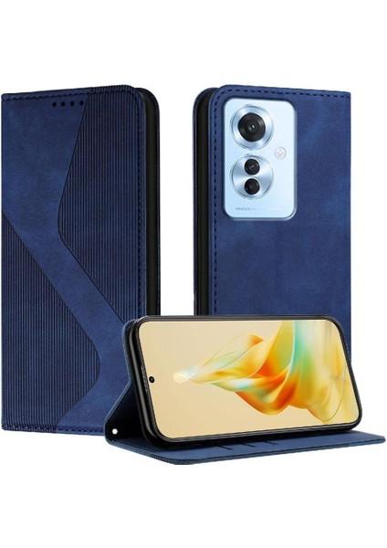 Oppo Oppo 11F Pu Deri Cüzdan Için Kılıf Kickstand Kart Yuvaları Tutucu Folio (Yurt Dışından)