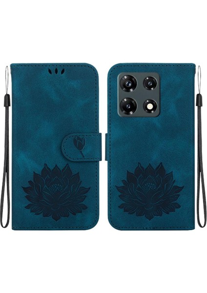 Infinix Not 30 Pro Manyetik Kabartma Lotus Çiçek Cüzdan Için Flip Case (Yurt Dışından) indirimleri