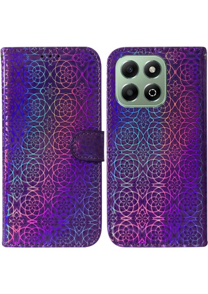 Onur X6B Glitter Renkli Standı Tutucu Cüzdan Kılıf Premium Için Flip Case (Yurt Dışından)