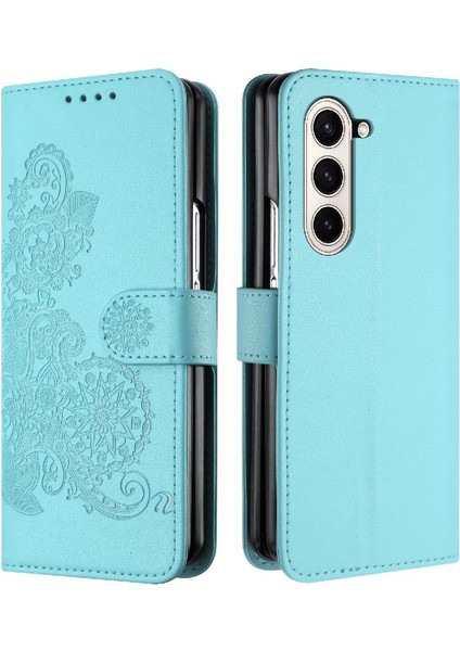 Samsung Galaxy Z Için Flip Case Fold 6 Kickstand Koruyucu Kapak Folio Pu (Yurt Dışından)