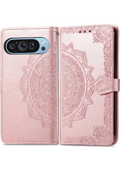 Google Piksel 9 Pro Xl Için Flip Case Zarif Desen Darbeye Basit (Yurt Dışından)