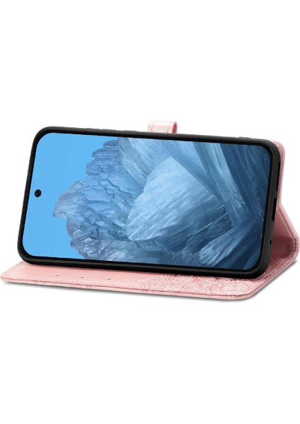 Google Piksel 9 Pro Xl Için Flip Case Zarif Desen Darbeye Basit (Yurt Dışından)