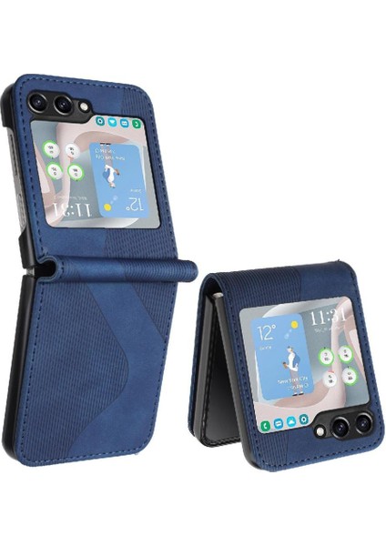 Samsung Galaxy Z Flip 6 Pu Deri Manyetik Folio Kapak Cüzdan (Yurt Dışından)