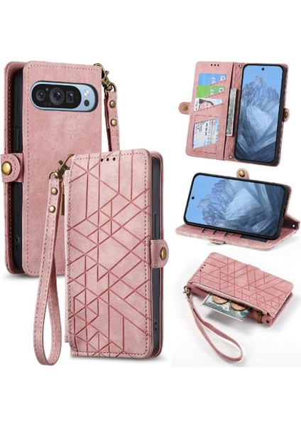 Google Piksel 9 Pro Xl Flip Kapak Için Flip Case Darbeye Basit Iş (Yurt Dışından)