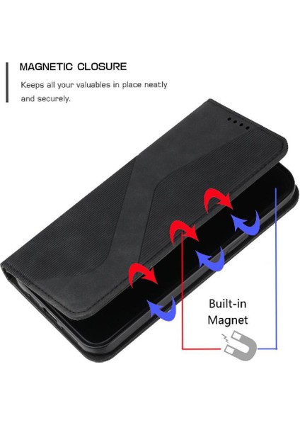 Realme C65 4g Için Kılıf Folio Kapak Pu Deri Cüzdan Kickstand Manyetik (Yurt Dışından)