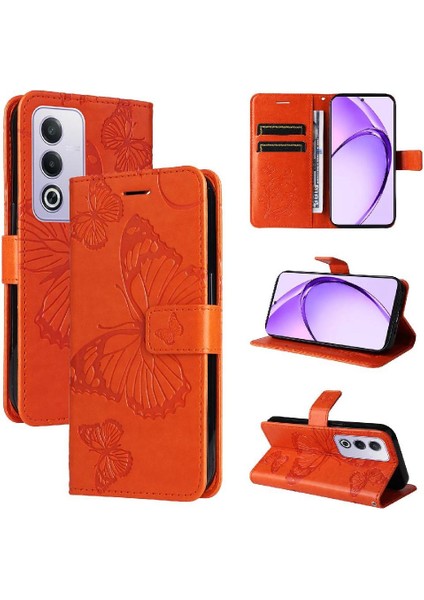 Kart Yuvası Standı Flip Kickstand ile Oppo A3 Pro 5g Pu Deri Için Kılıf (Yurt Dışından)