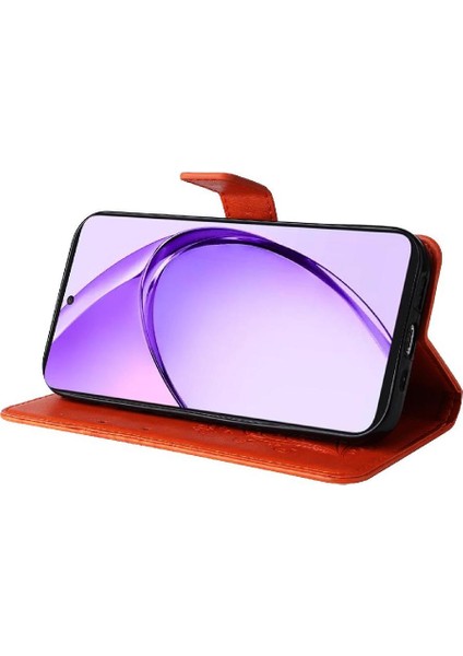 Kart Yuvası Standı Flip Kickstand ile Oppo A3 Pro 5g Pu Deri Için Kılıf (Yurt Dışından)