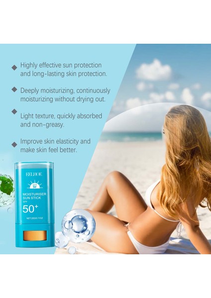 Yaşlanma Karşıtı-Ton Eşitleyici Stick SPF50+TÜM Cilt Tipleri Için Yüz Güneş Kremi