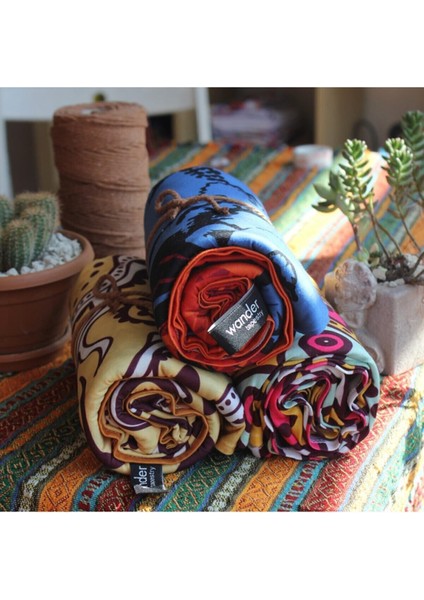 Turuncu Ganapati Mandala Duvar Örtüsü, Renkli ve Şekilli, 150x120 cm fırsatları