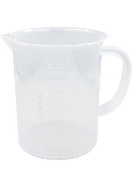Plastik Kulplu Beher Kabartma Dereceli 250ML - 1 Adet fiyatları