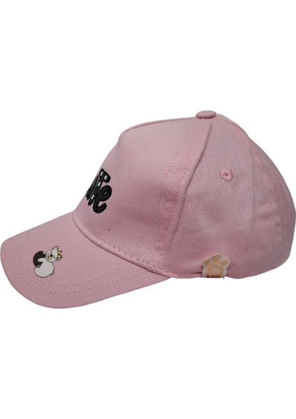 Kitti 1-3 Yaş Kız Çocuk Açık Pembe Baskı Figürlü Yazlık Şapka fiyatları