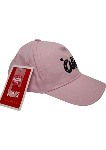 Kitti 1-3 Yaş Kız Çocuk Açık Pembe Baskı Figürlü Yazlık Şapka modelleri