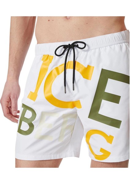 ICE3MBM08 Palms Şort White