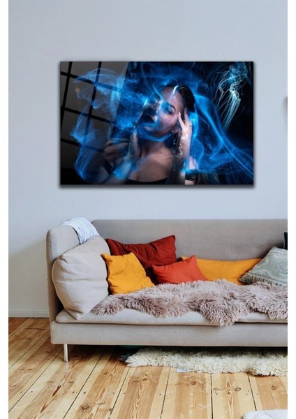 Teknoo- Soyut Women Cam Tablo Duvar Dekarasyonu