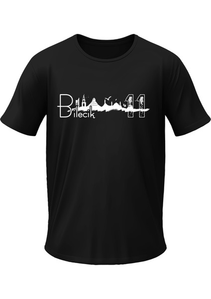 Bilecik Temalı Tşört Bisiklet Yaka Yazlık Ünisex T-Shirt