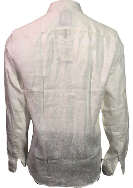 1709602 Erkek Keten Gömlek White modelleri