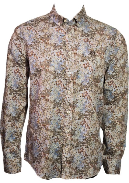 3709234 Erkek Desenli Gömlek Highland