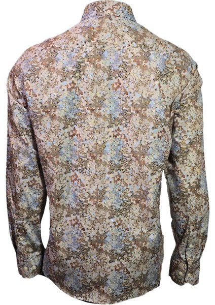 3709234 Erkek Desenli Gömlek Highland modelleri