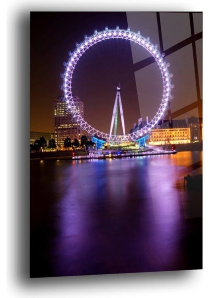 Teknoo- Dönme Dolap Cam Tablo Duvar Dekarasyonu fiyatları